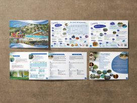 Création Brochure pour les locatifs du camping Les Bords de Loue à Parcey